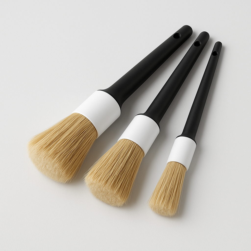 Soft bristle interior detail brush