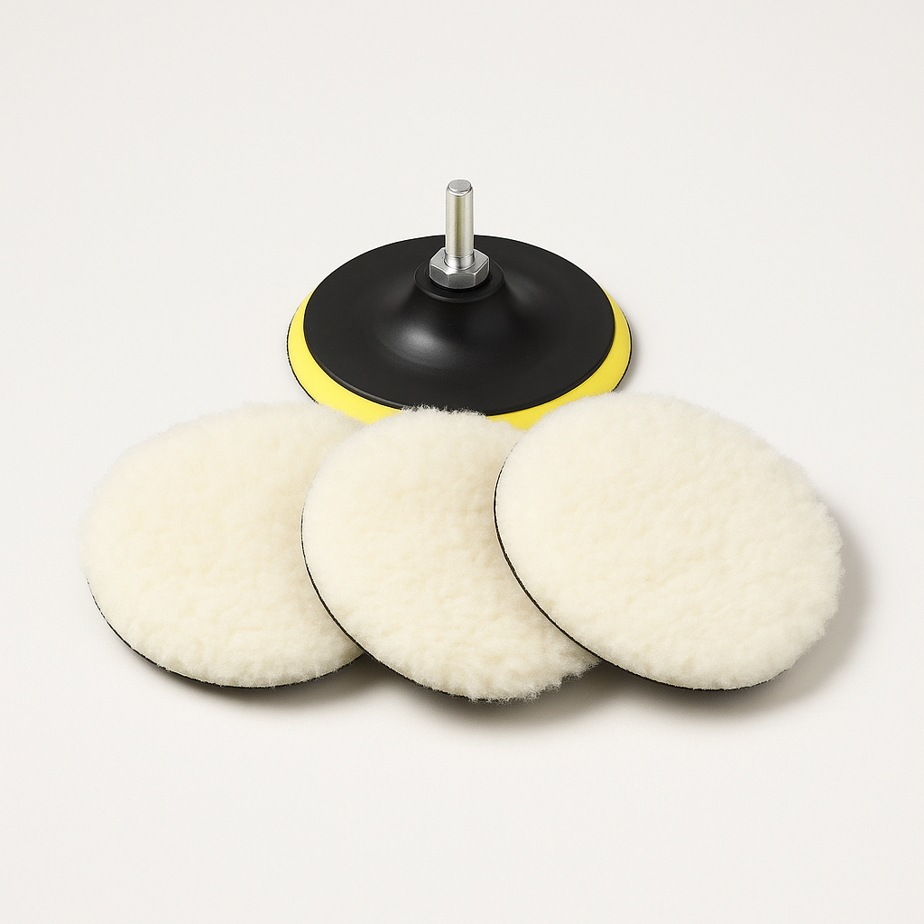 Wool polishing pad