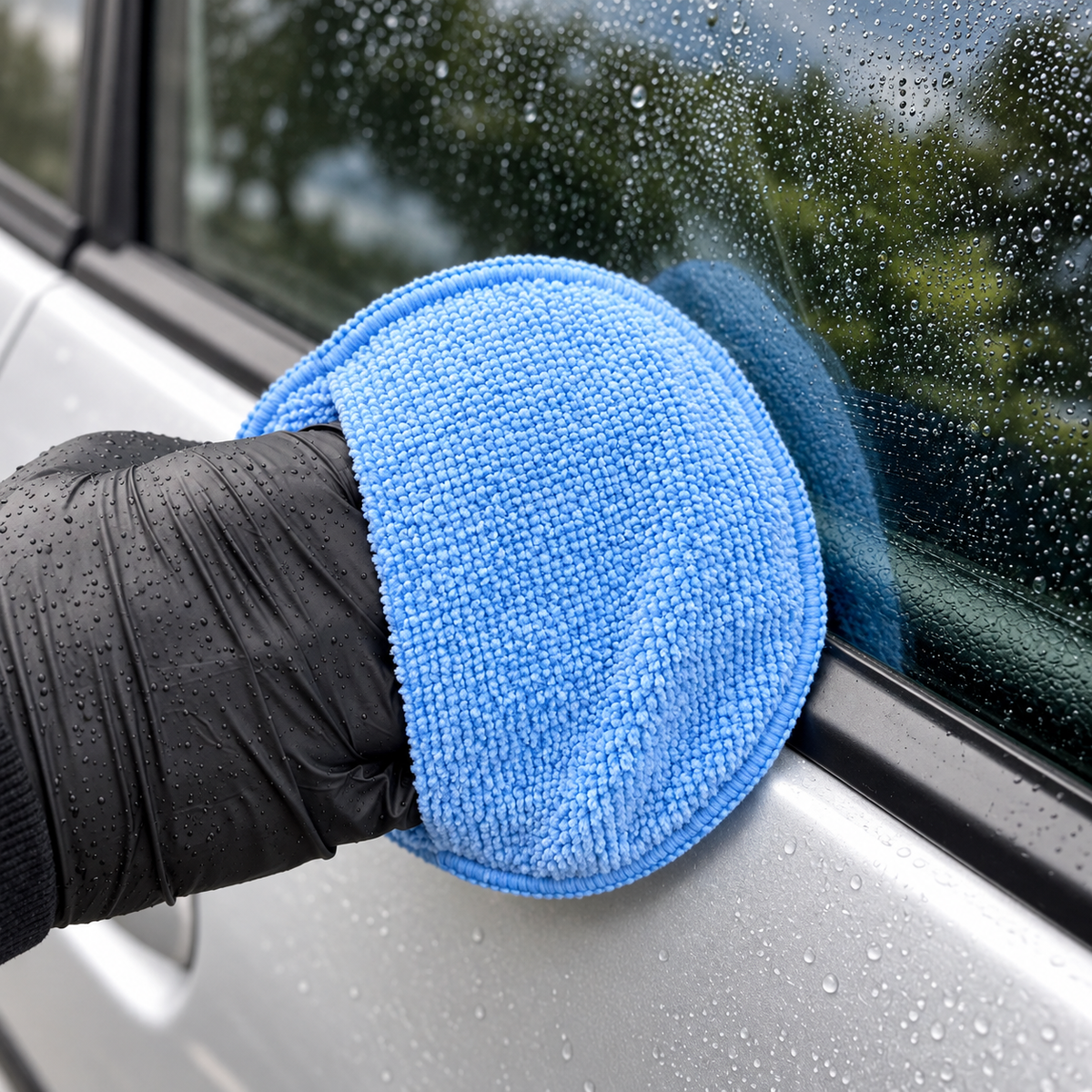 Microfiber applicator pad