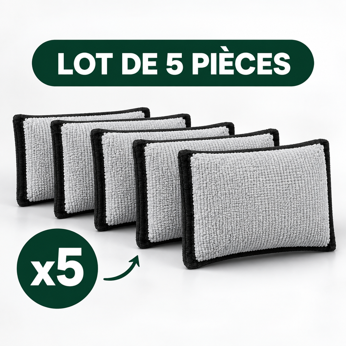 Interior cleaning microfiber sponge