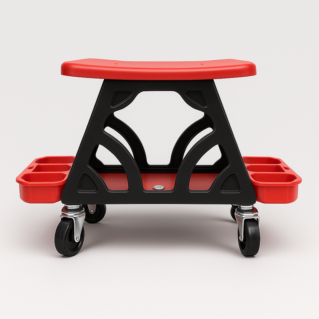 Stool for cleaning vehicles 