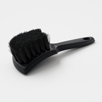 Rigid cleaning brush for tire rubber 