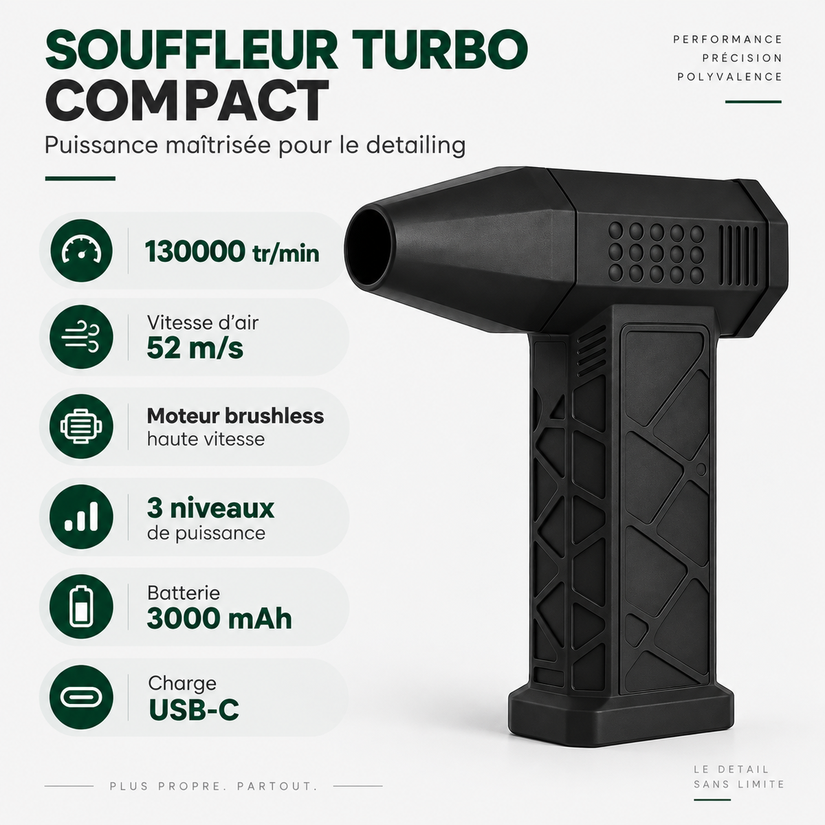 Souffleur turbo jet