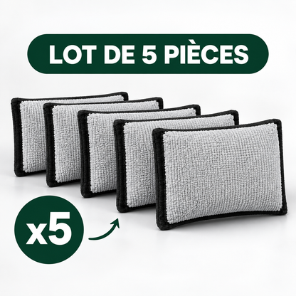 Interior cleaning microfiber sponge