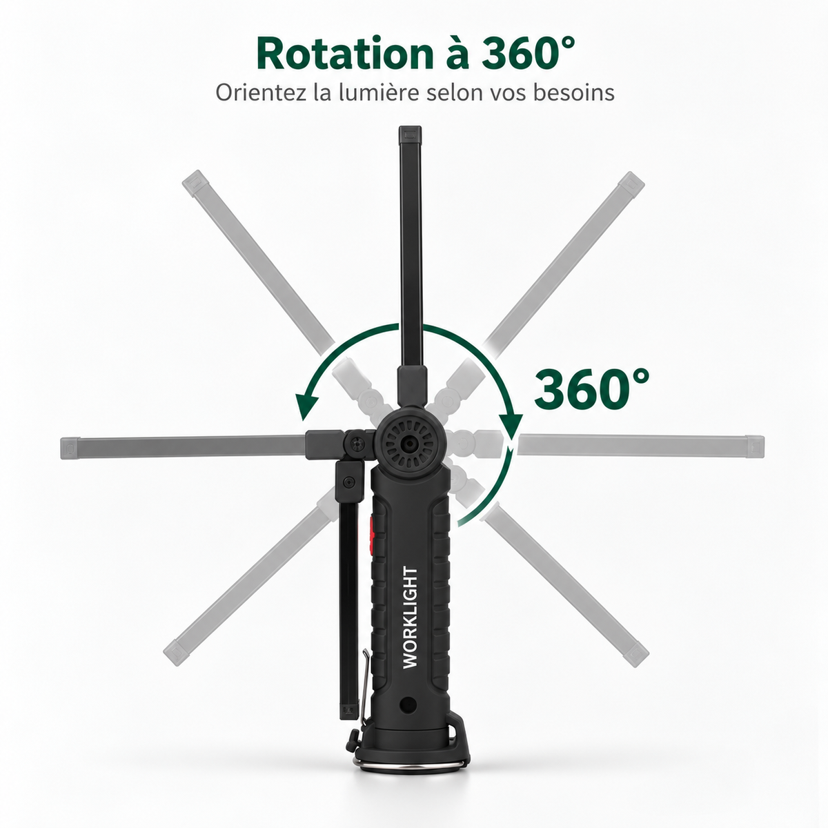 Rechargeable magnetic LED portable lamp 