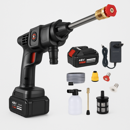 Cordless cleaning gun