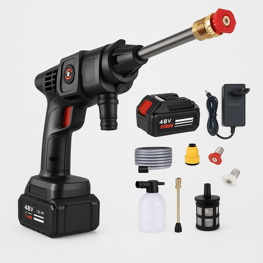 Cordless cleaning gun