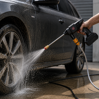 Cordless cleaning gun