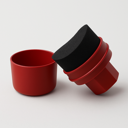 Tire wax sponge