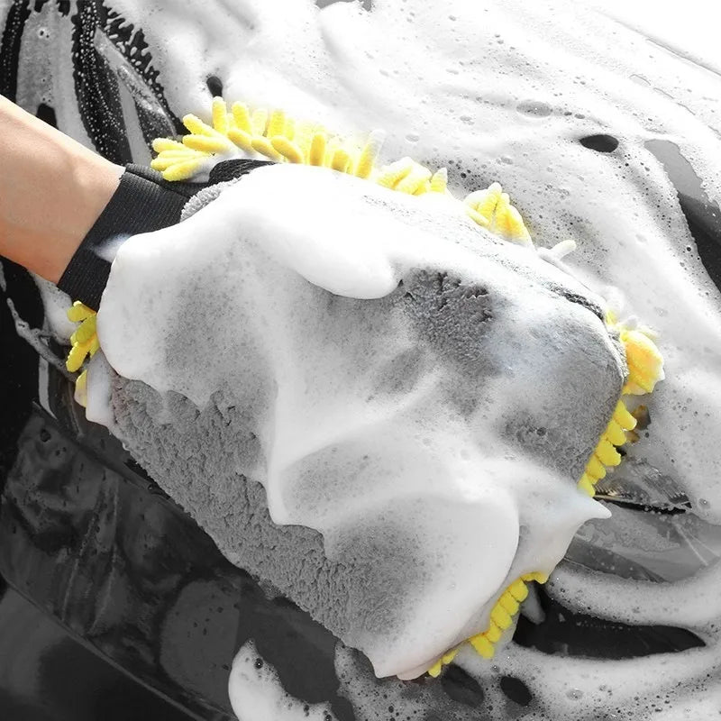 Gant de lavage en microfibre