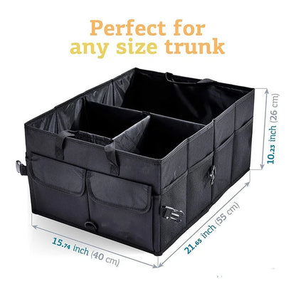 Foldable car trunk storage