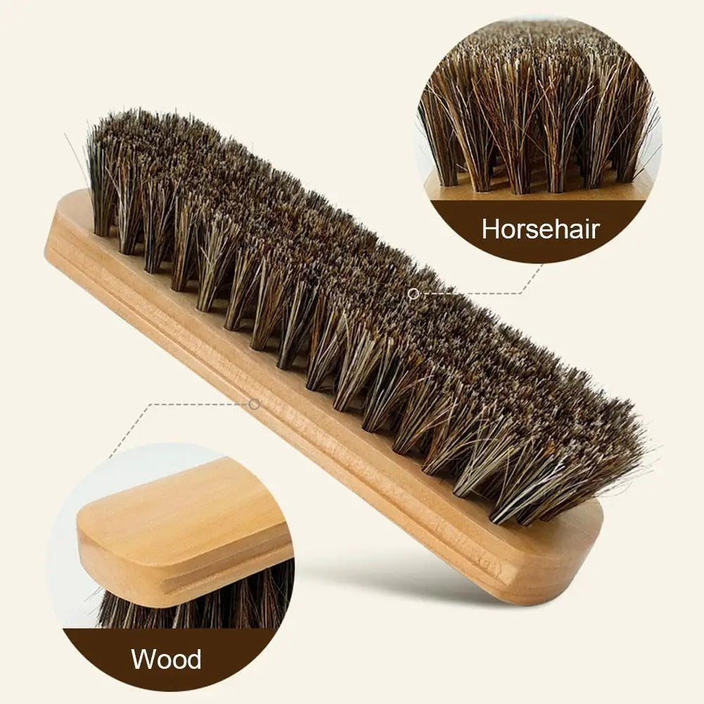 Brosse pour cuir de crin de cheval souple