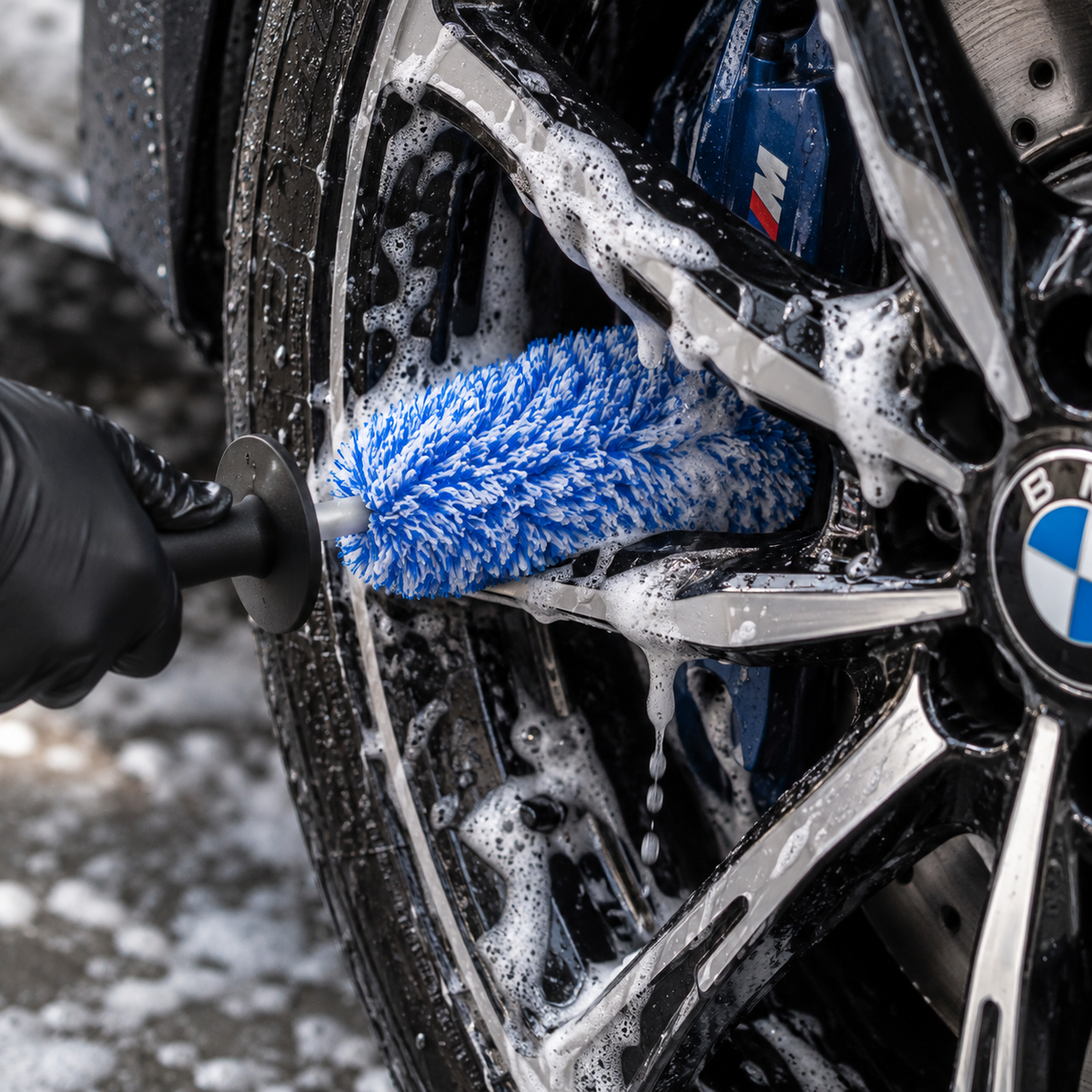 Microfiber Rim Cleaning Brush and Gloves 