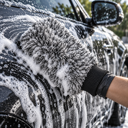 Microfiber Rim Cleaning Brush and Gloves 
